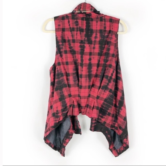 Anthropologie- Elevenses XS Plaid Rocker Vest ! - Picture 3 of 6